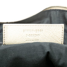 Balenciaga | Pre-Owned Lambskin Motocross Classic Bridge Satchel | Gray/Light Gray