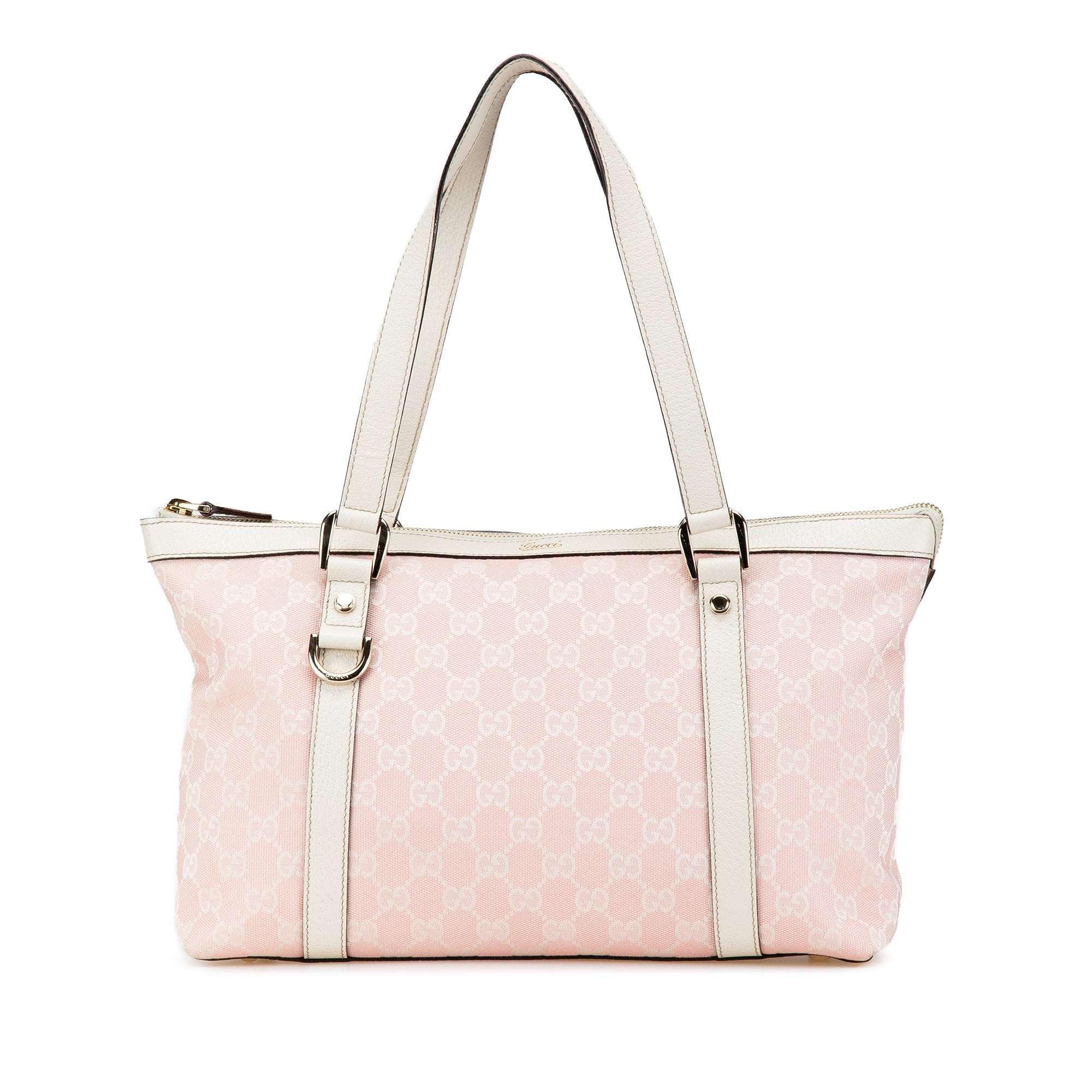 Gucci | Pre-Owned GG Canvas Abbey D Ring Tote | Pink