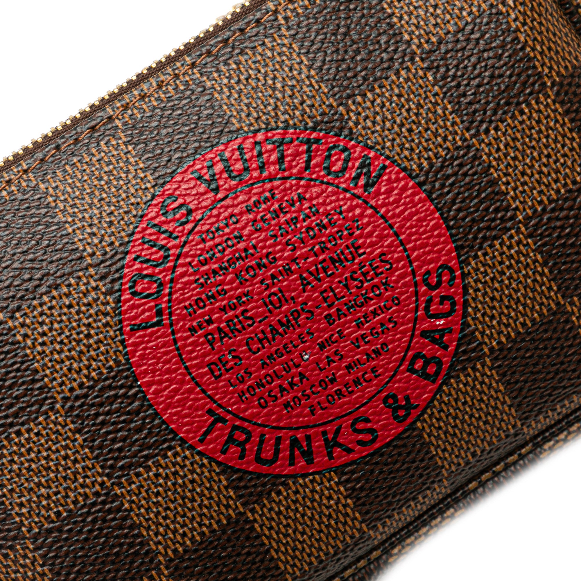 Louis Vuitton | Pre-Owned Damier Ebene Trunks and Bags Mini Pochette Accessoires - I | Brown