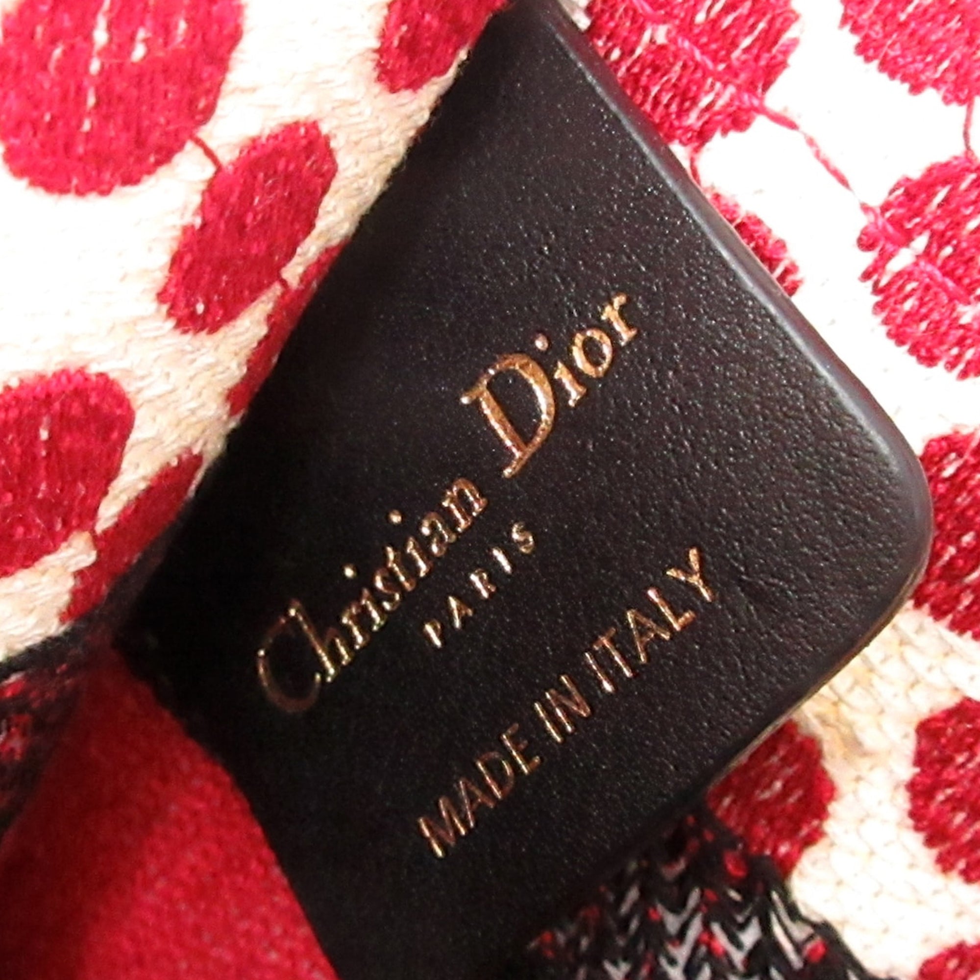 Dior | Pre-Owned Mini Dioramour Book Tote | Red