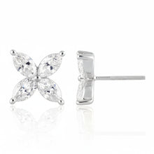 0.65 CT Marquise Natural Diamond | Stud Earrings | 14K White Gold | J-K Color | VS Clarity