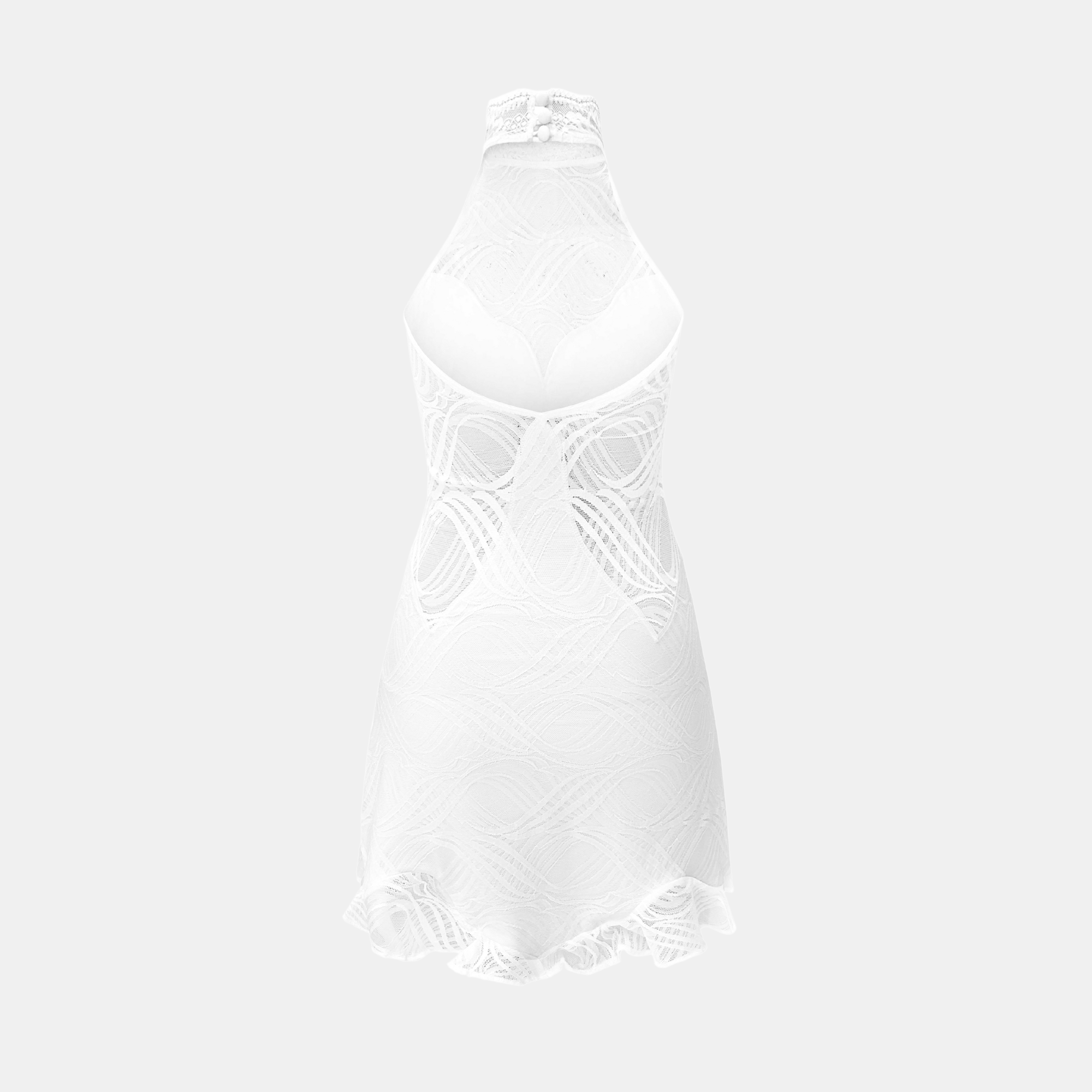 OW Collection JOISE Mini Dress Dress 001 - White