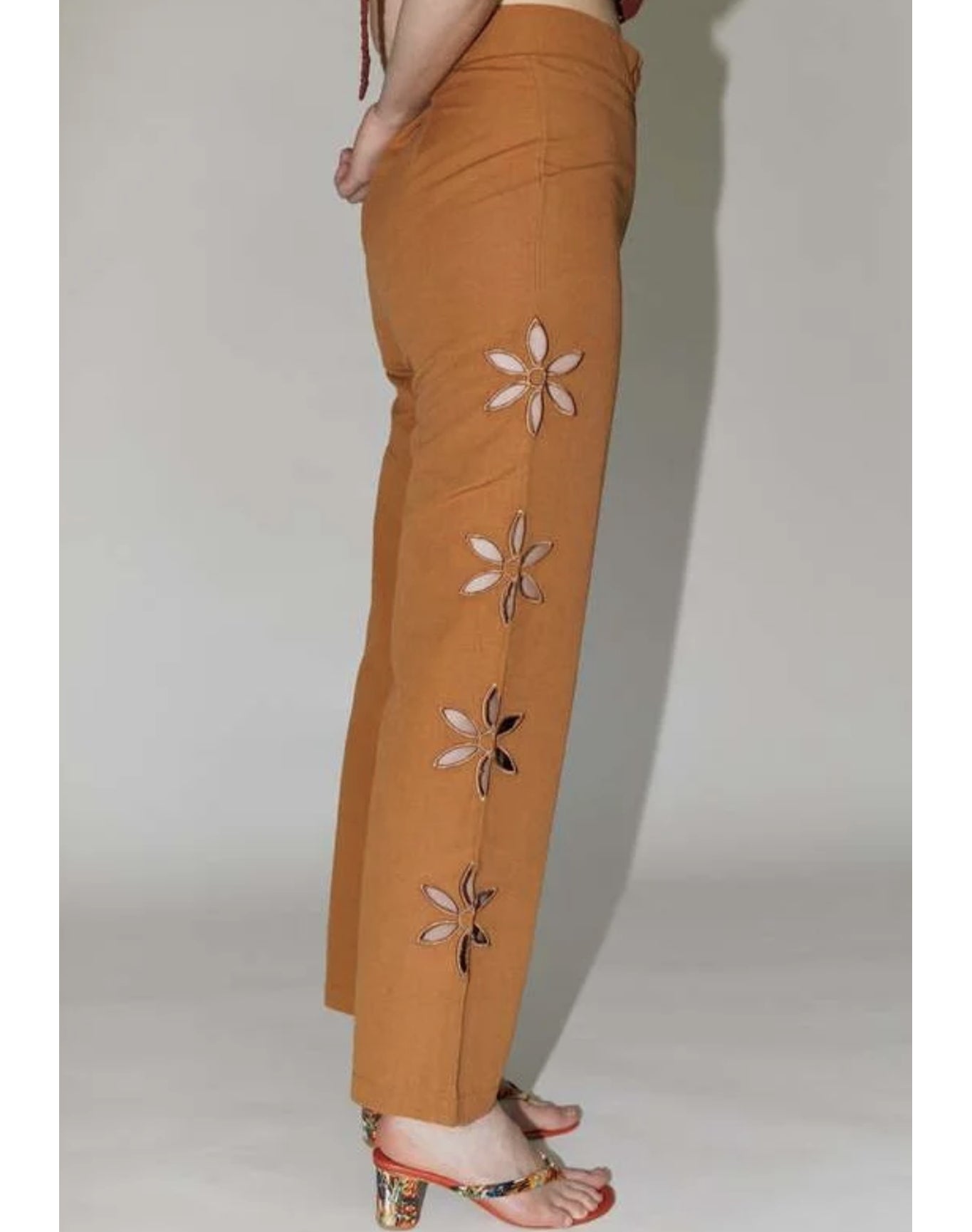 Jorgelina Linen Pant | Brick