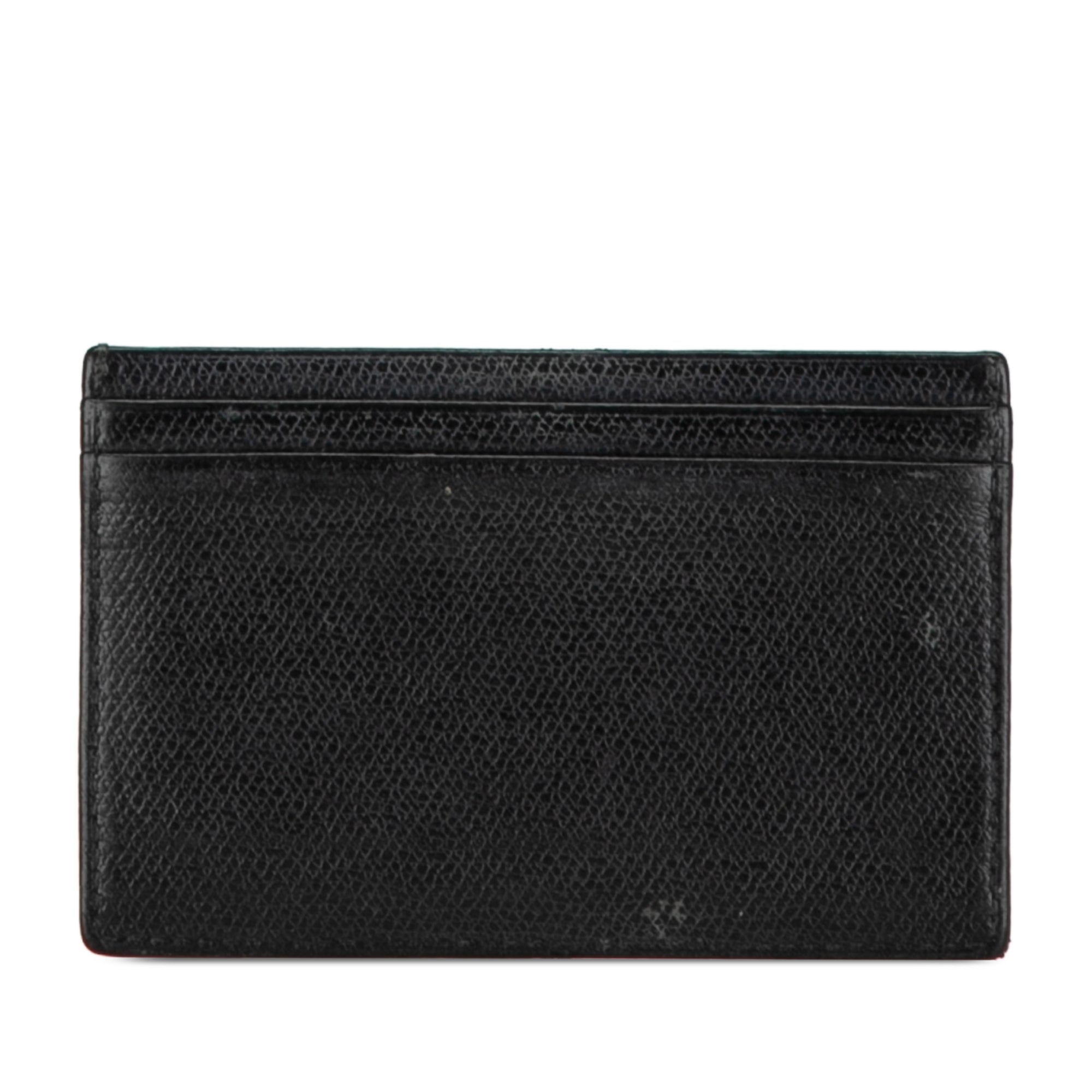 Chanel Pre-Owned CC Caviar Sevruga Card Holder | Women | Black