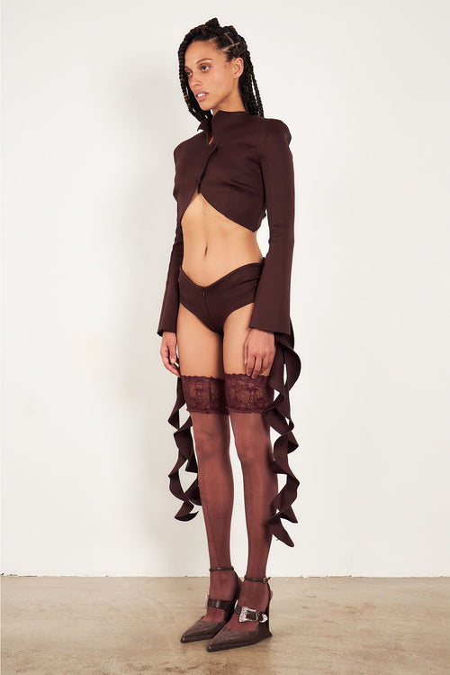Womens | Rapunzel Hotpants | Old Money Brown