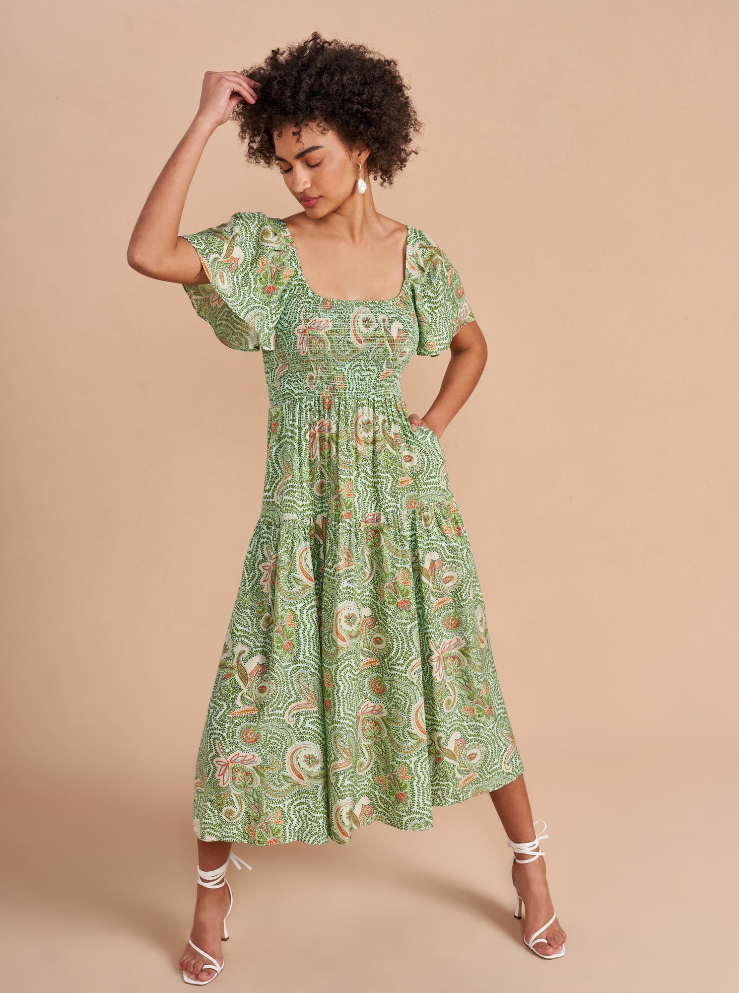 Juliette Dress | Paisley x Mint Multi
