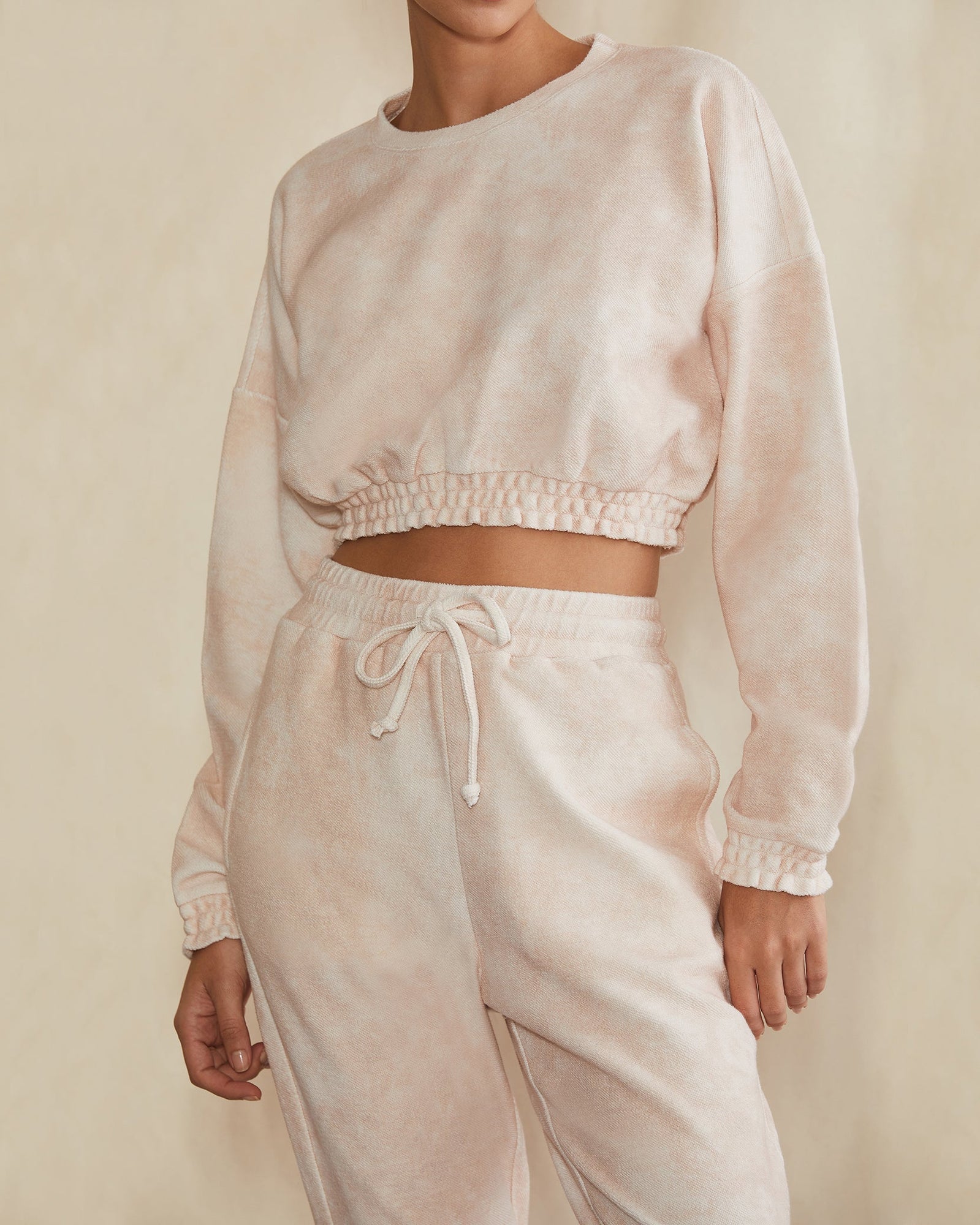 Womens | Tonal Terry Tie Dye Jogger | Nude