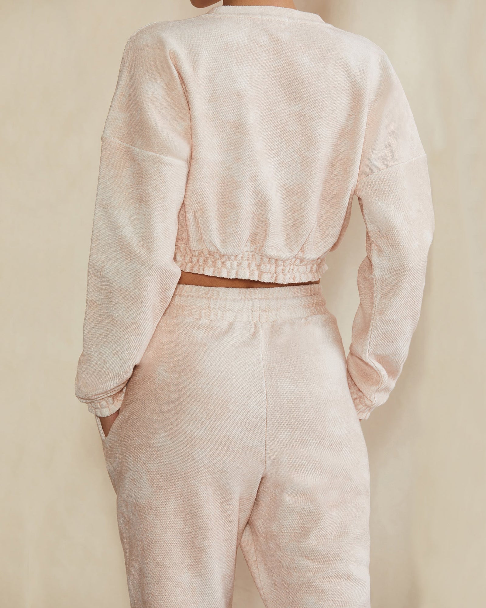 Womens | Tonal Terry Tie Dye Jogger | Nude