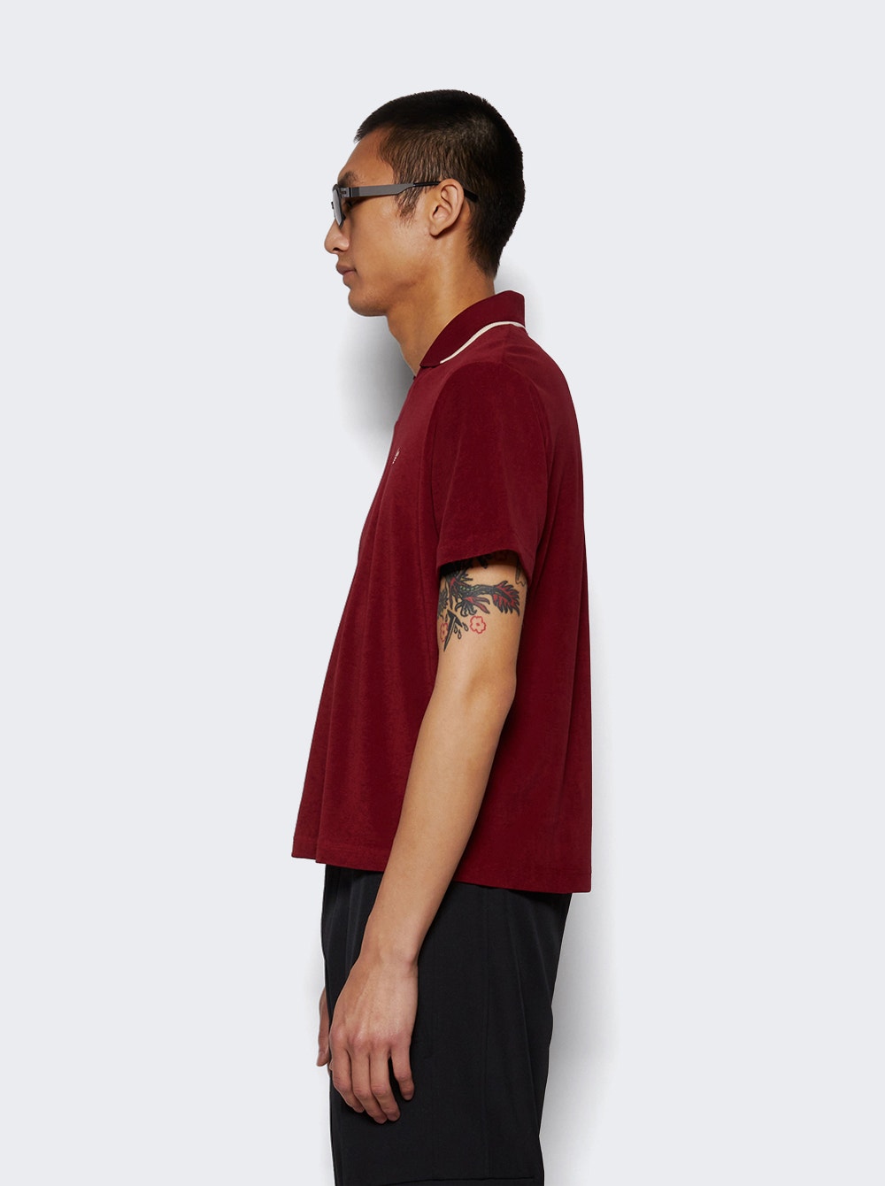 Men | Adidas X Wales Bonner | Terry Polo | Collegiate Burgundy