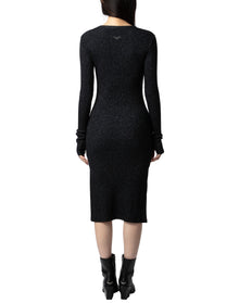 Women | Ruby Heavy Rib Lurex | Noir