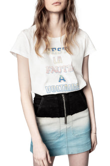 Womens | Alys Clfav T-Shirt Coton Print | Ecru