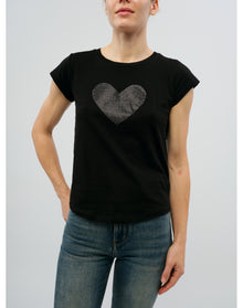Women | Skinny Hc Heart Strass | Black
