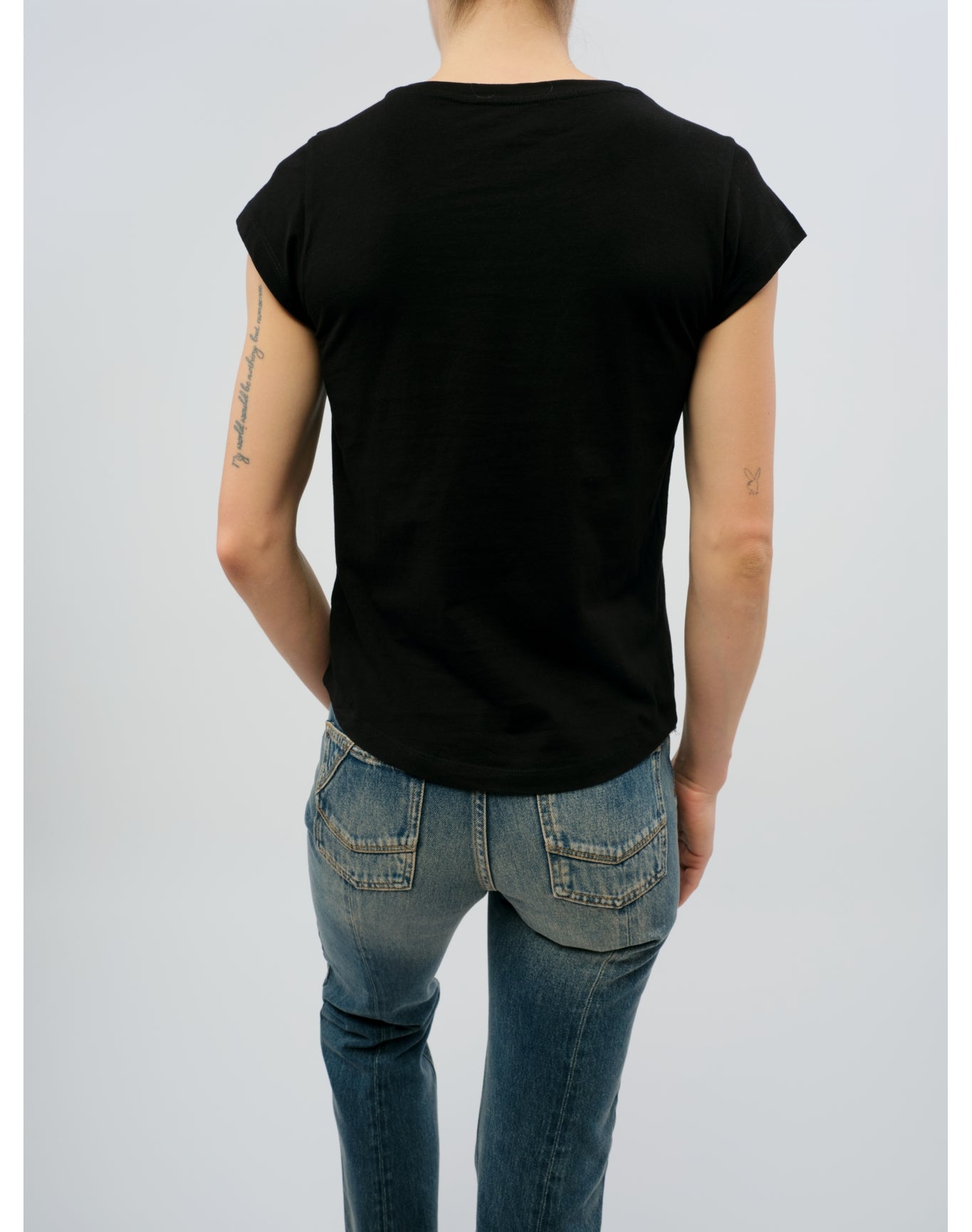 Women | Skinny Hc Heart Strass | Black