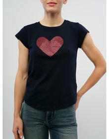 Women | Skinny Hc Heart Strass | Encre