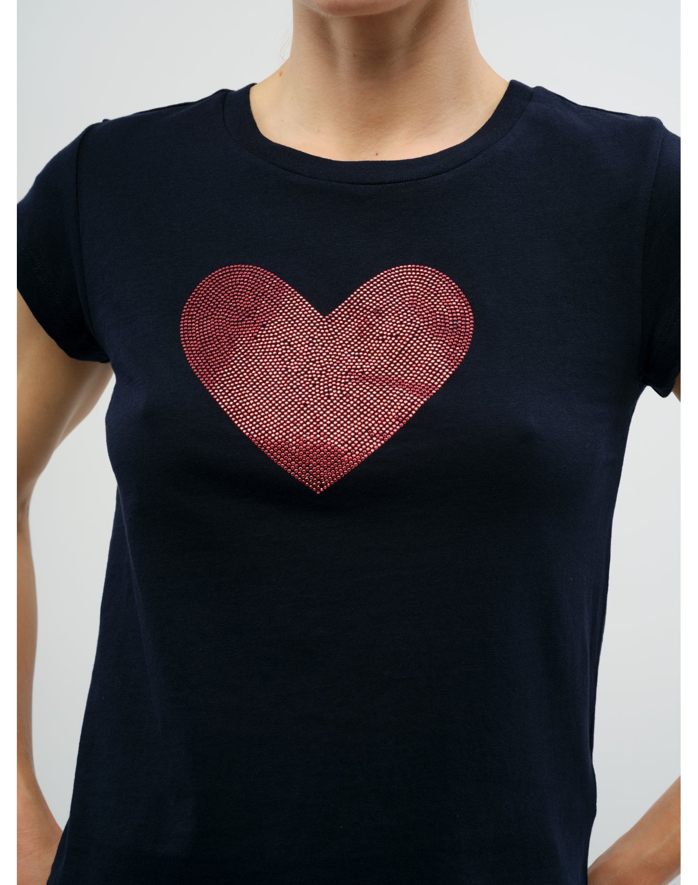 Women | Skinny Hc Heart Strass | Encre