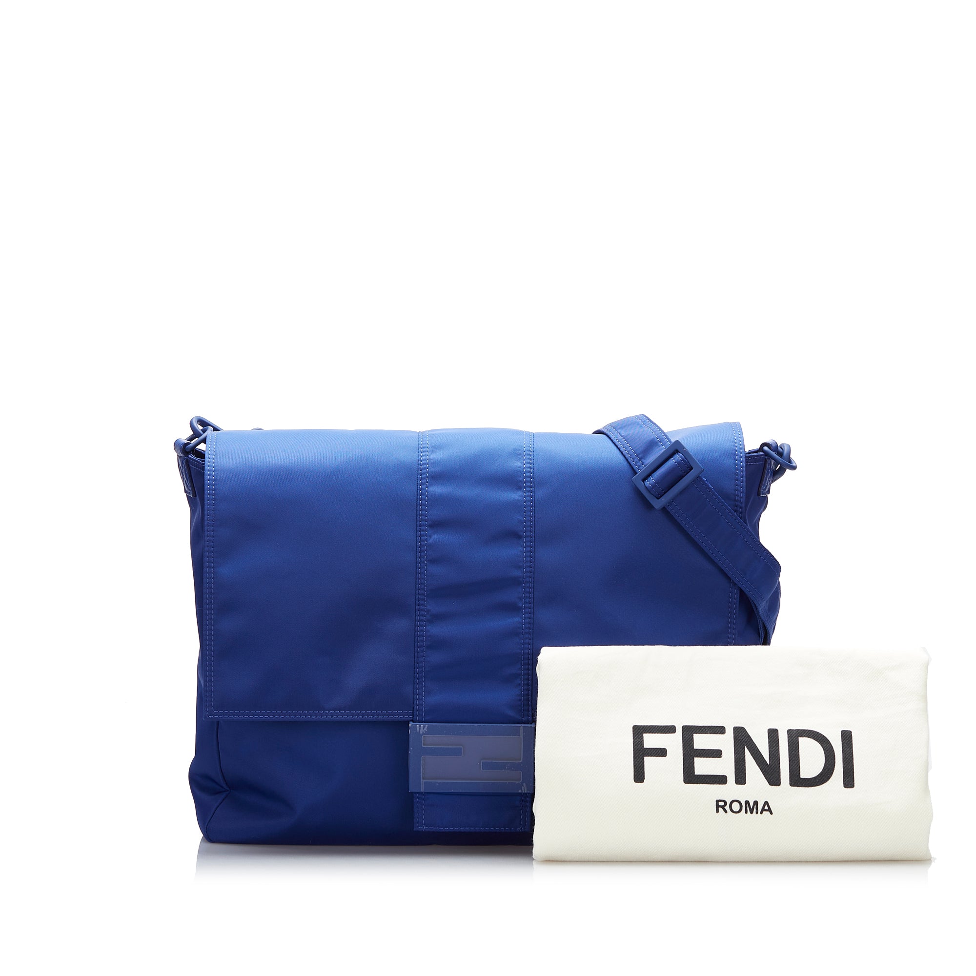 Fendi Pre-Owned FF Lock Crossbody | Women | Blue