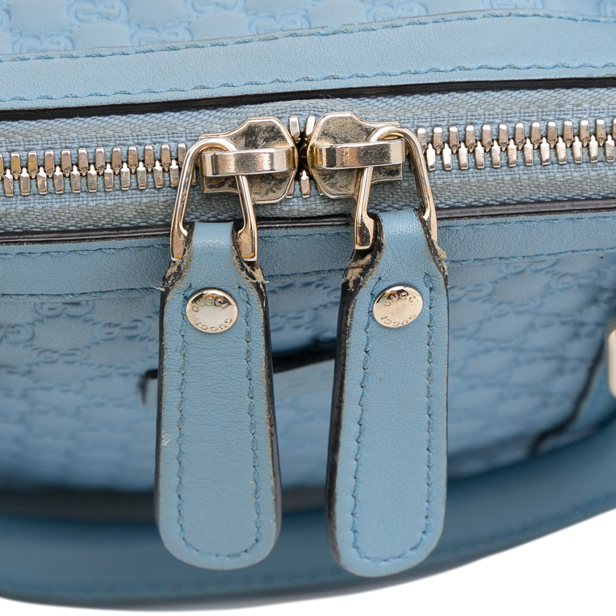 Gucci Pre-Owned Mini Microguccissima Dome Satchel | Women | Blue x Light Blue