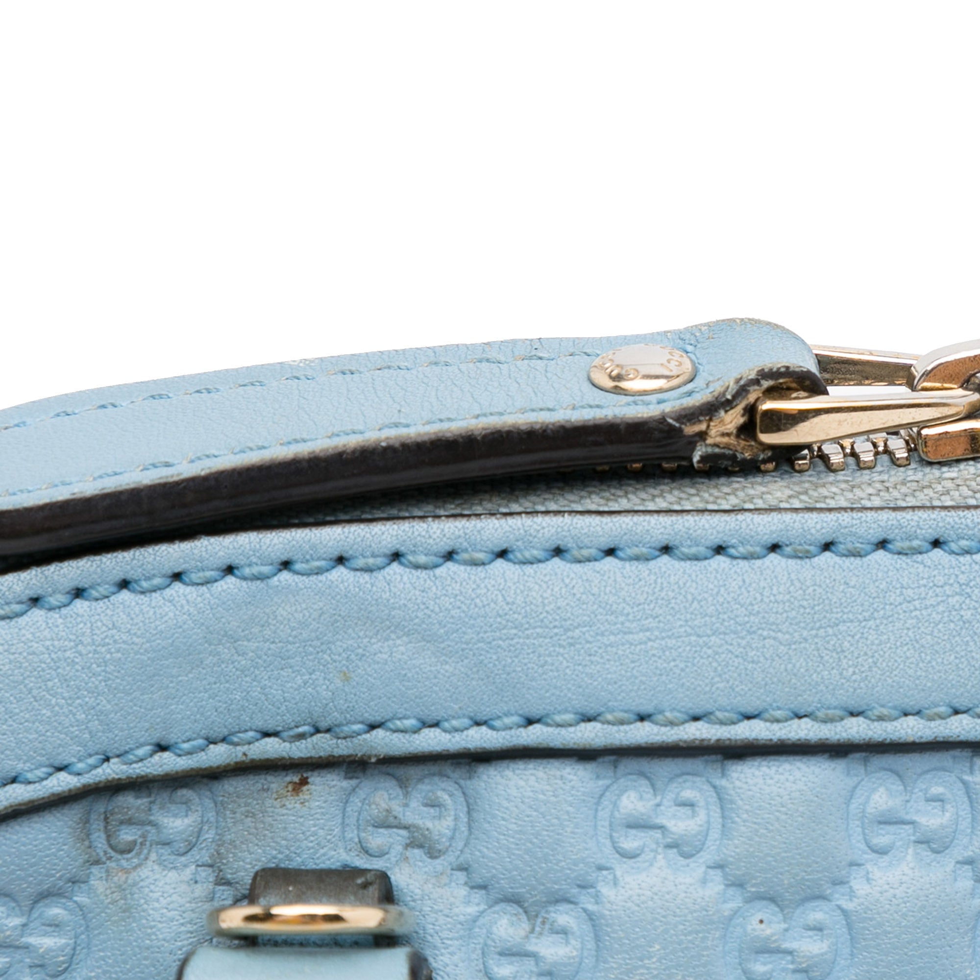 Gucci Pre-Owned Mini Microguccissima Dome Satchel | Women | Blue x Light Blue