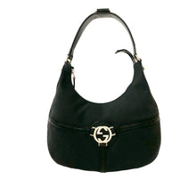 Gucci | Pre-Owned Canvas Reins Hobo | Black