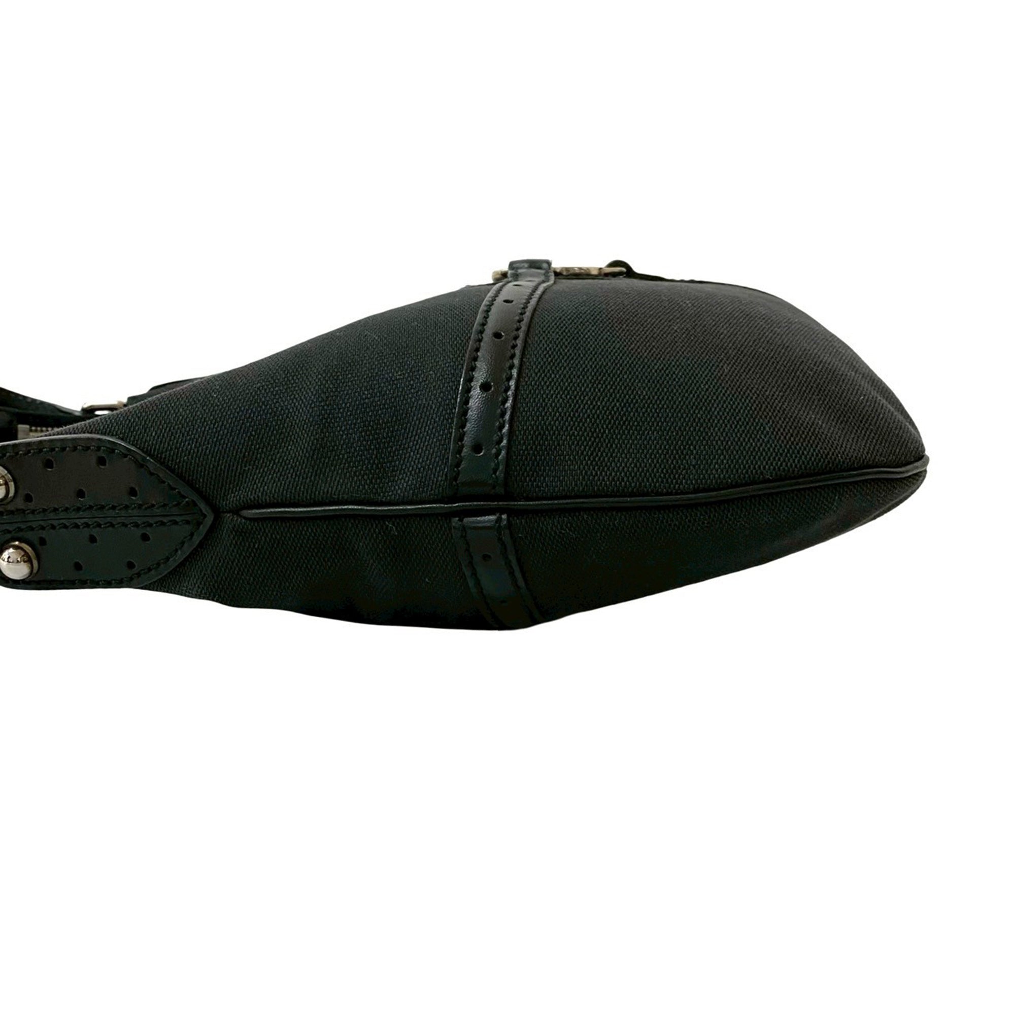 Gucci | Pre-Owned Canvas Reins Hobo | Black