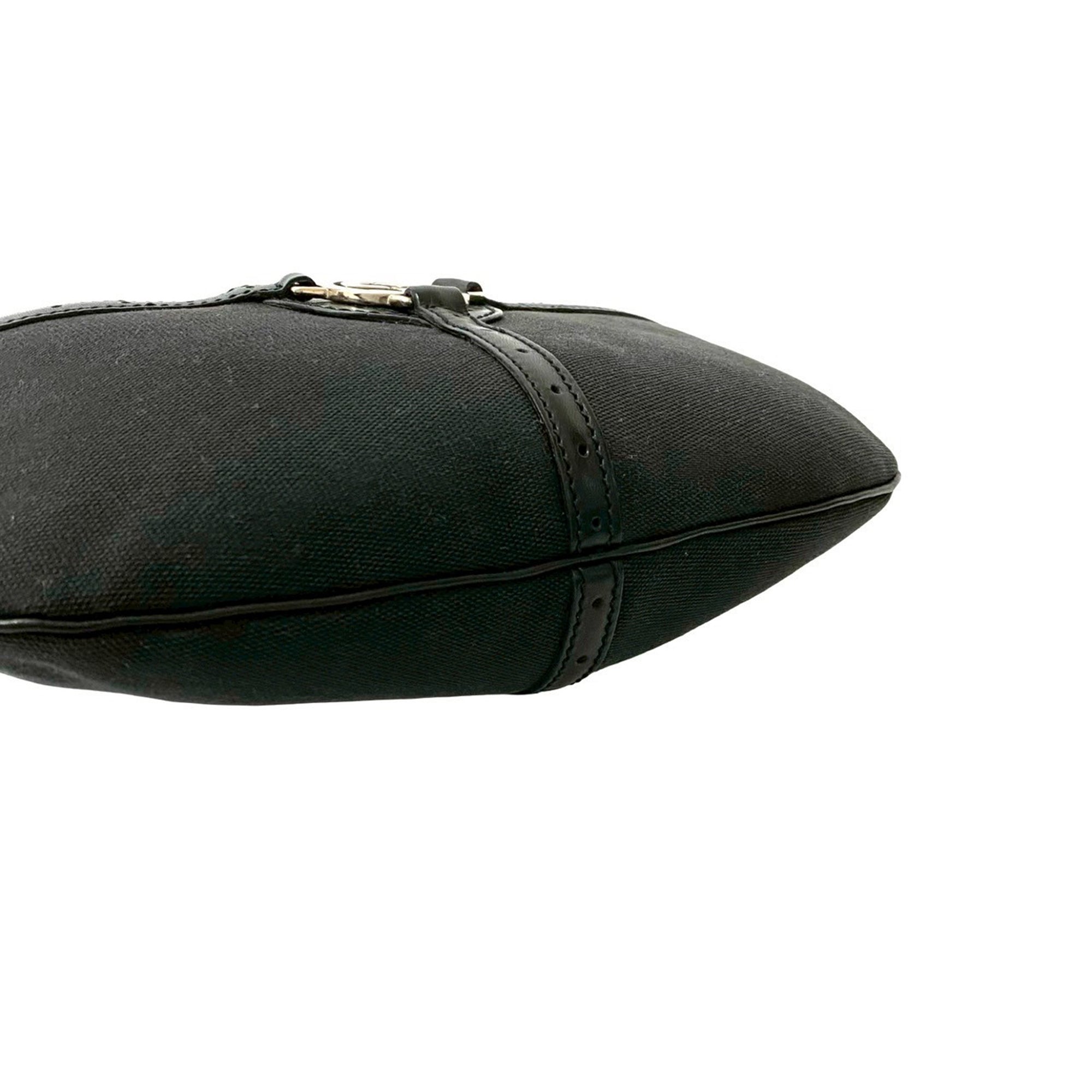 Gucci | Pre-Owned Canvas Reins Hobo | Black