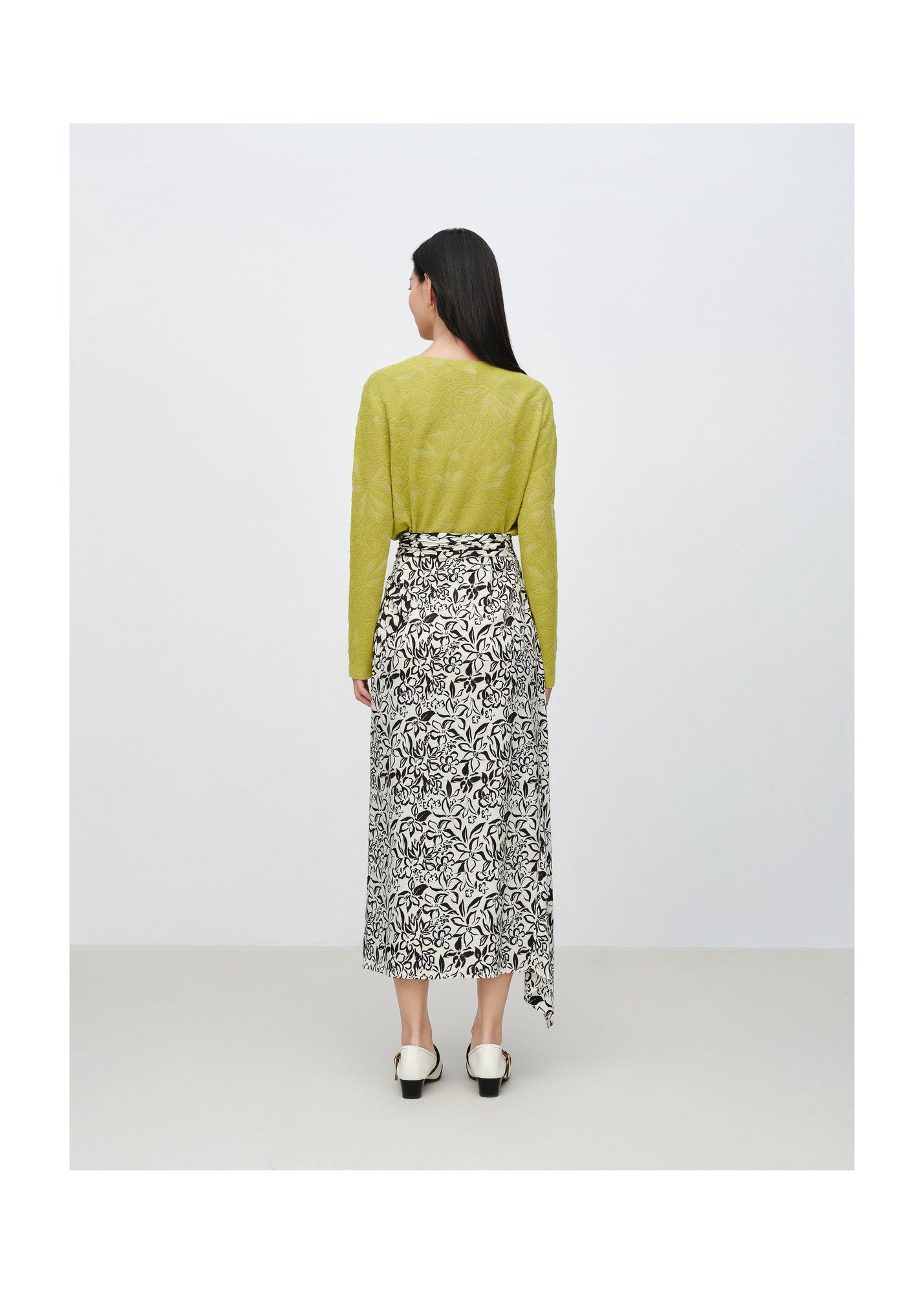 EP Yaying | Jacquard High-Waist Skirt | Black | 260 Sample Sale