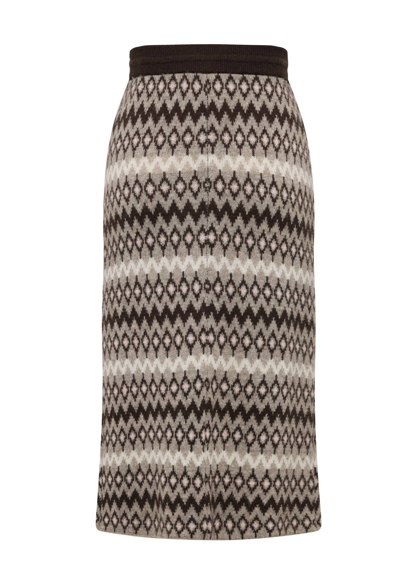 EP Yaying | Jacquard Straight-Leg Skirt | Brown | 260 Sample Sale