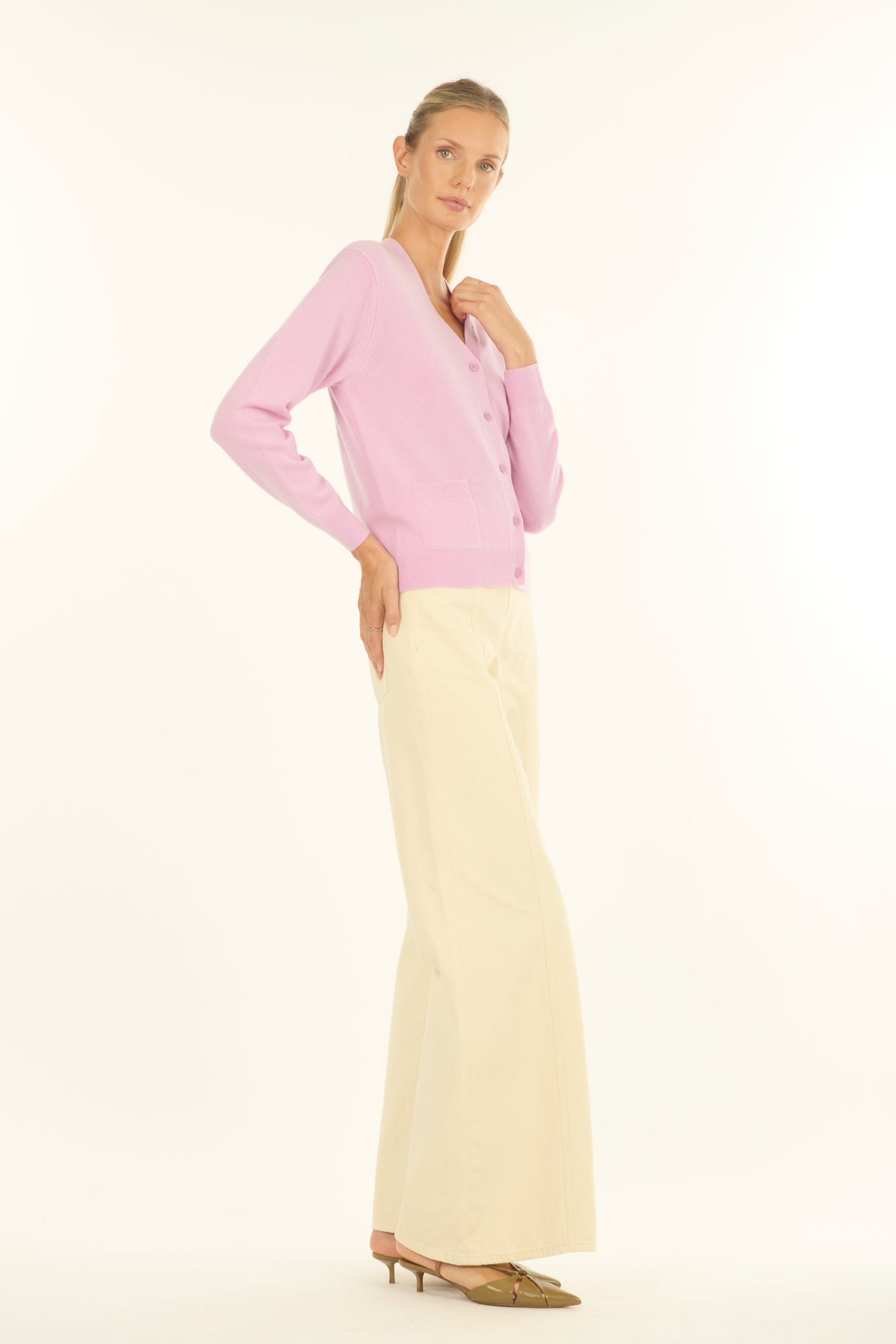 Jacqueline Cardigan | Pink Lilac