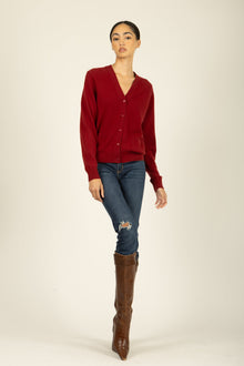 Jacqueline Cardigan | Crimson Red