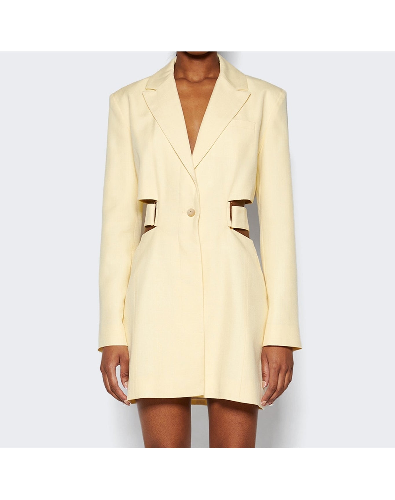 Jacquemus | Women | La Robe Bari Dress | Pale Yellow