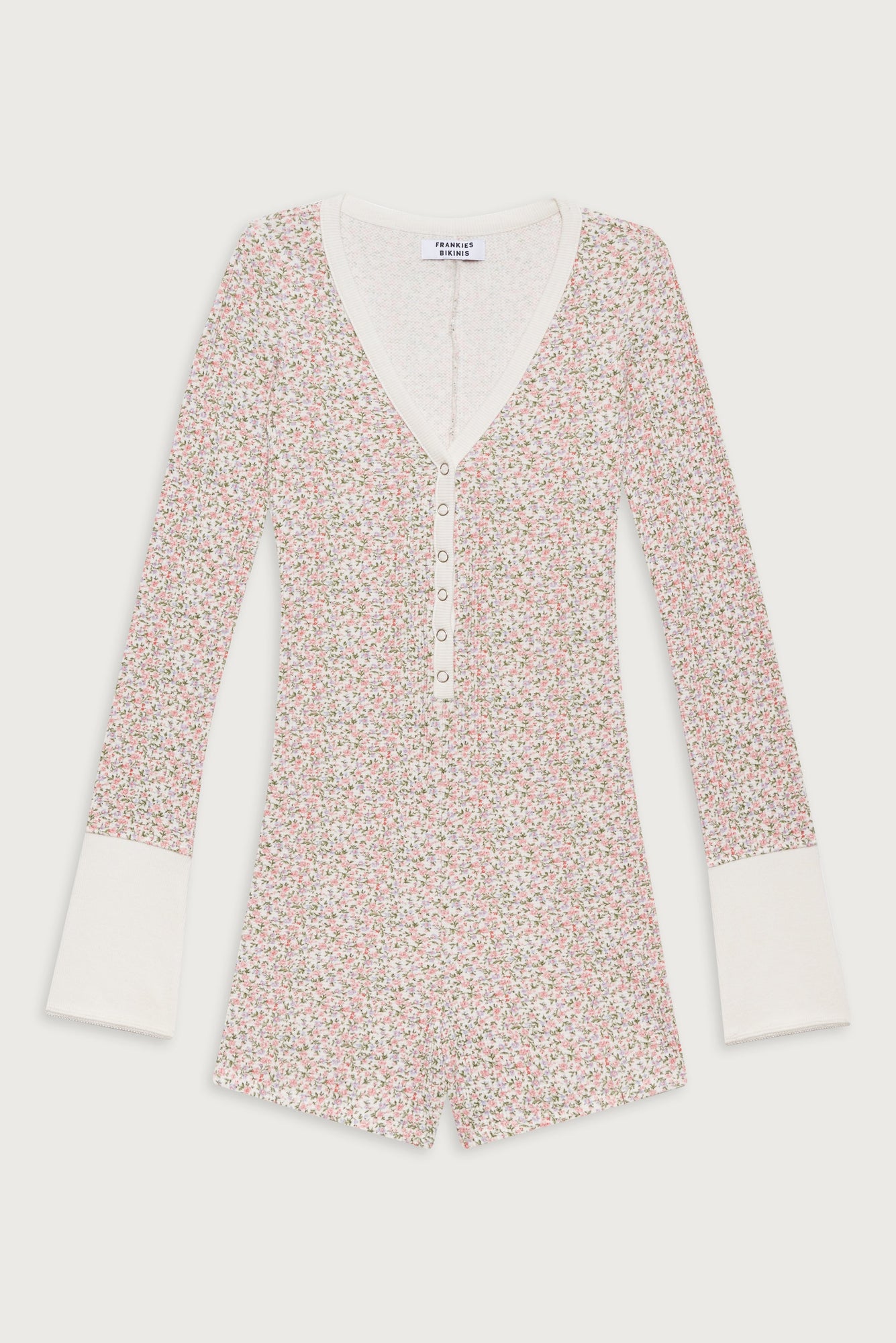 James waffle long sleeve romper baby blanket