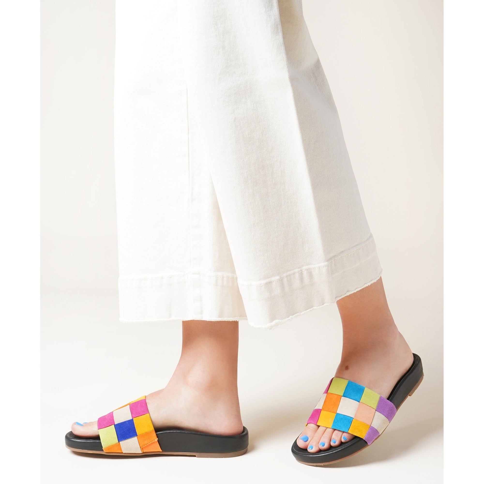 Jaquie Woven Flat Slide Sandal | Nassau