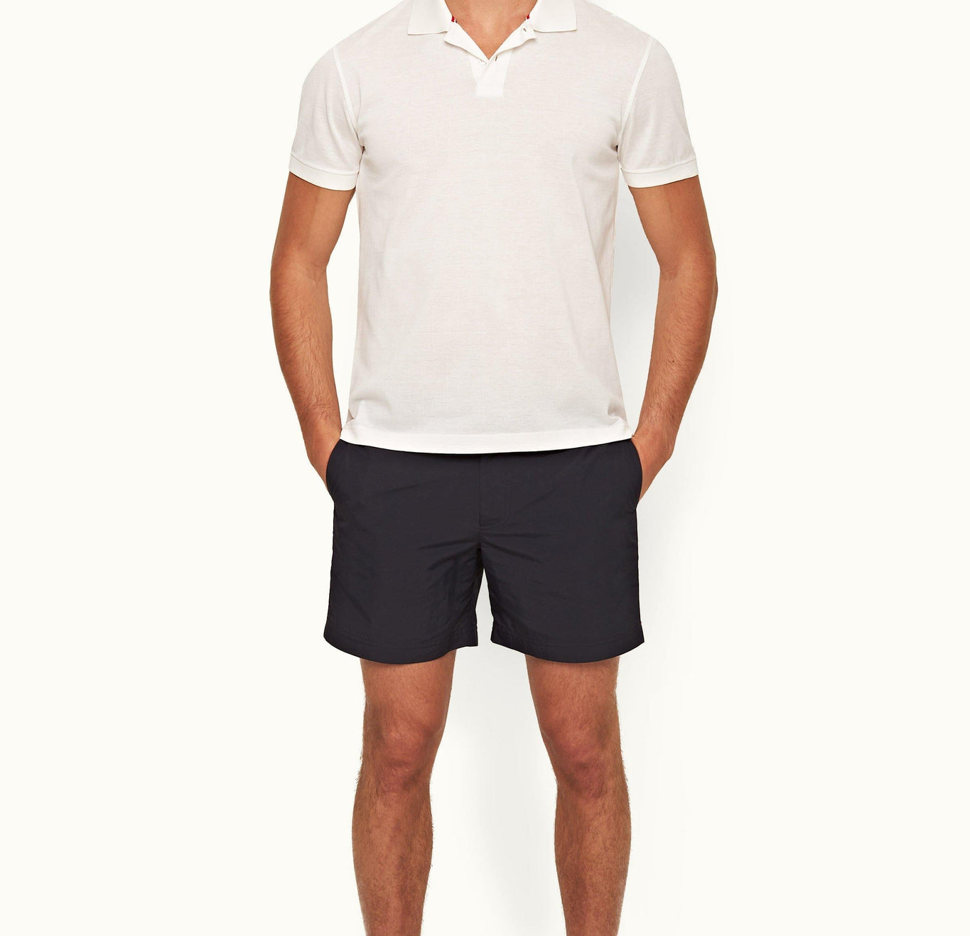 Jarrett Classic Fit Jacquard Checkerboard Cotton Polo Shirt | White