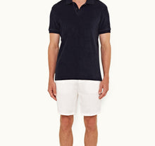 Jarrett Towelling Classic Fit Towelling Polo Shirt | Night Iris