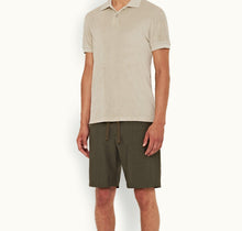 Jarrett Towelling Classic Fit Towelling Polo Shirt | Parched Green