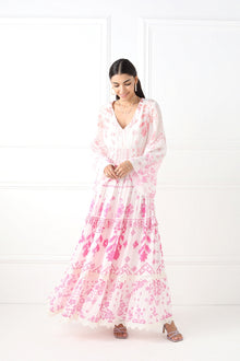 Hemant & Nandita | Jarum Long Dress | Multicolor