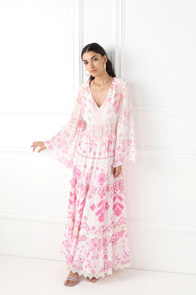 Hemant & Nandita | Jarum Long Dress | Multicolor