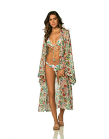 Jasmin Sicily Long Kimono | Multi