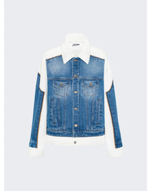 Jean Paul Gaultier | Women | Contrast Denim Jacket | White x Blue