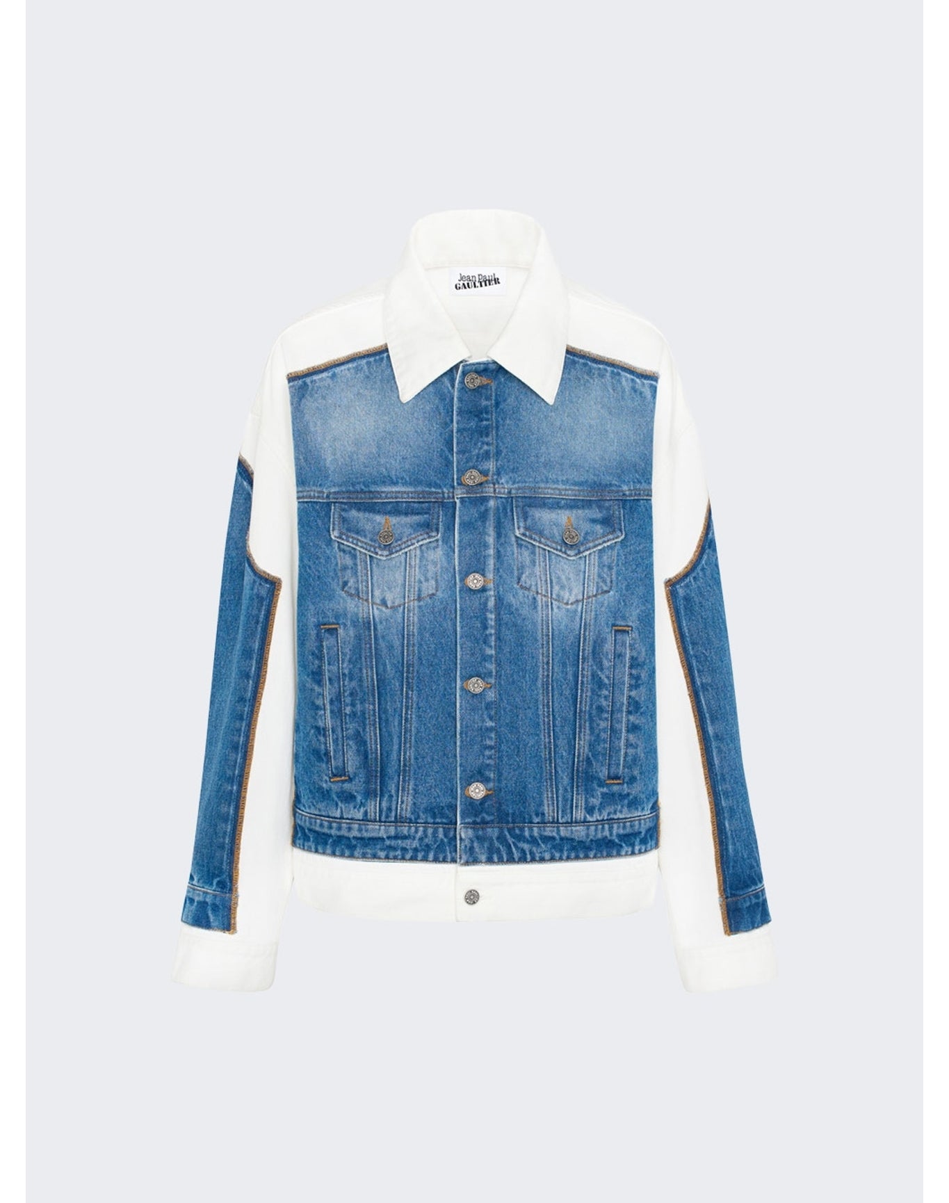 Jean Paul Gaultier | Women | Contrast Denim Jacket | White x Blue
