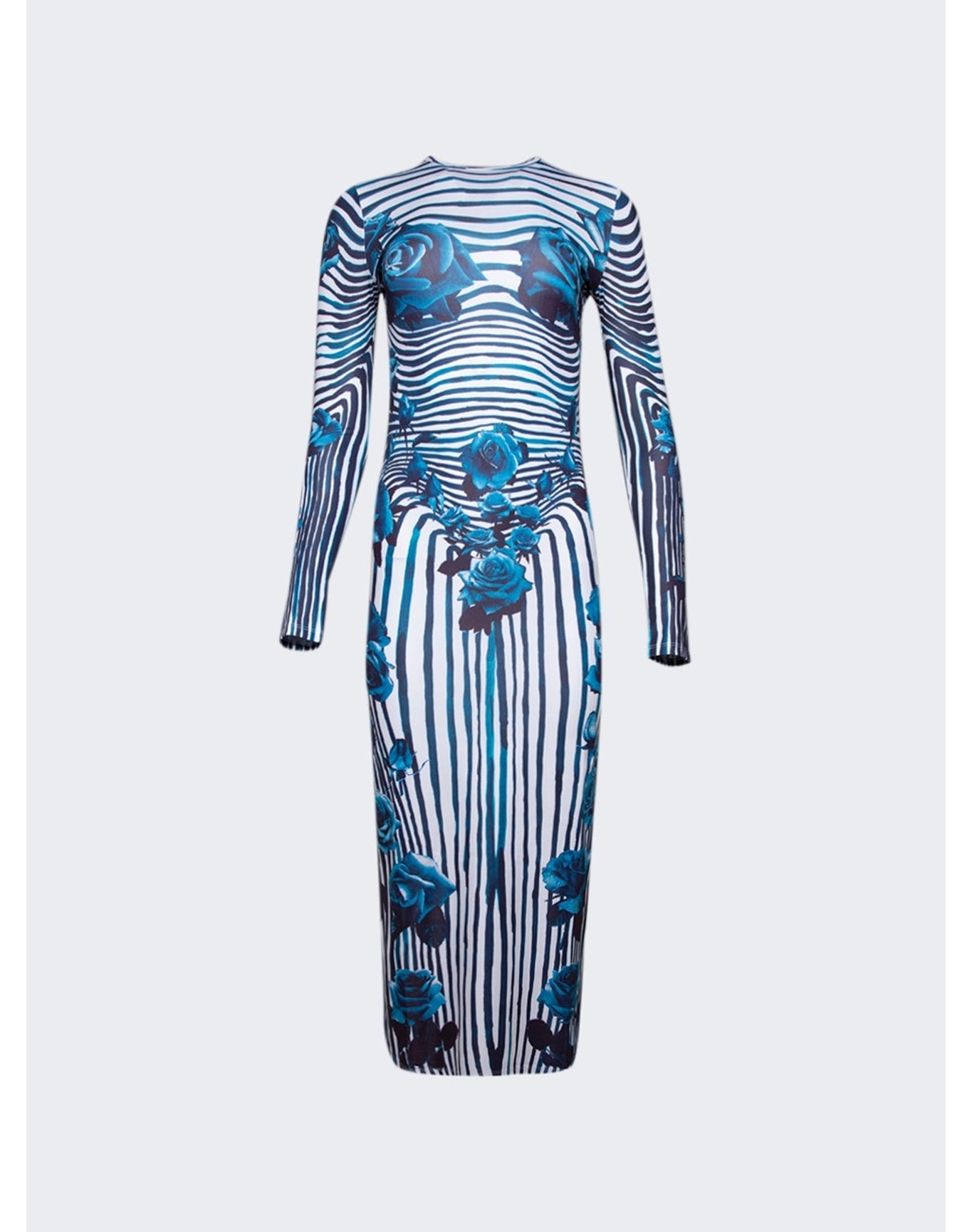 Jean Paul Gaultier | Women | Flower Body Morphing Dress | Blue