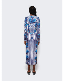 Jean Paul Gaultier | Women | Flower Body Morphing Dress | Blue