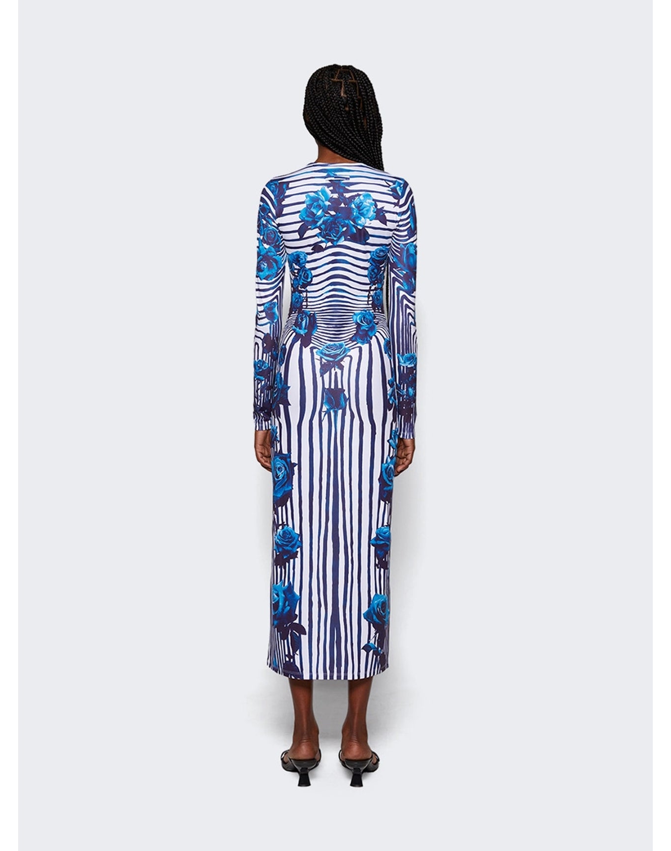 Jean Paul Gaultier | Women | Flower Body Morphing Dress | Blue