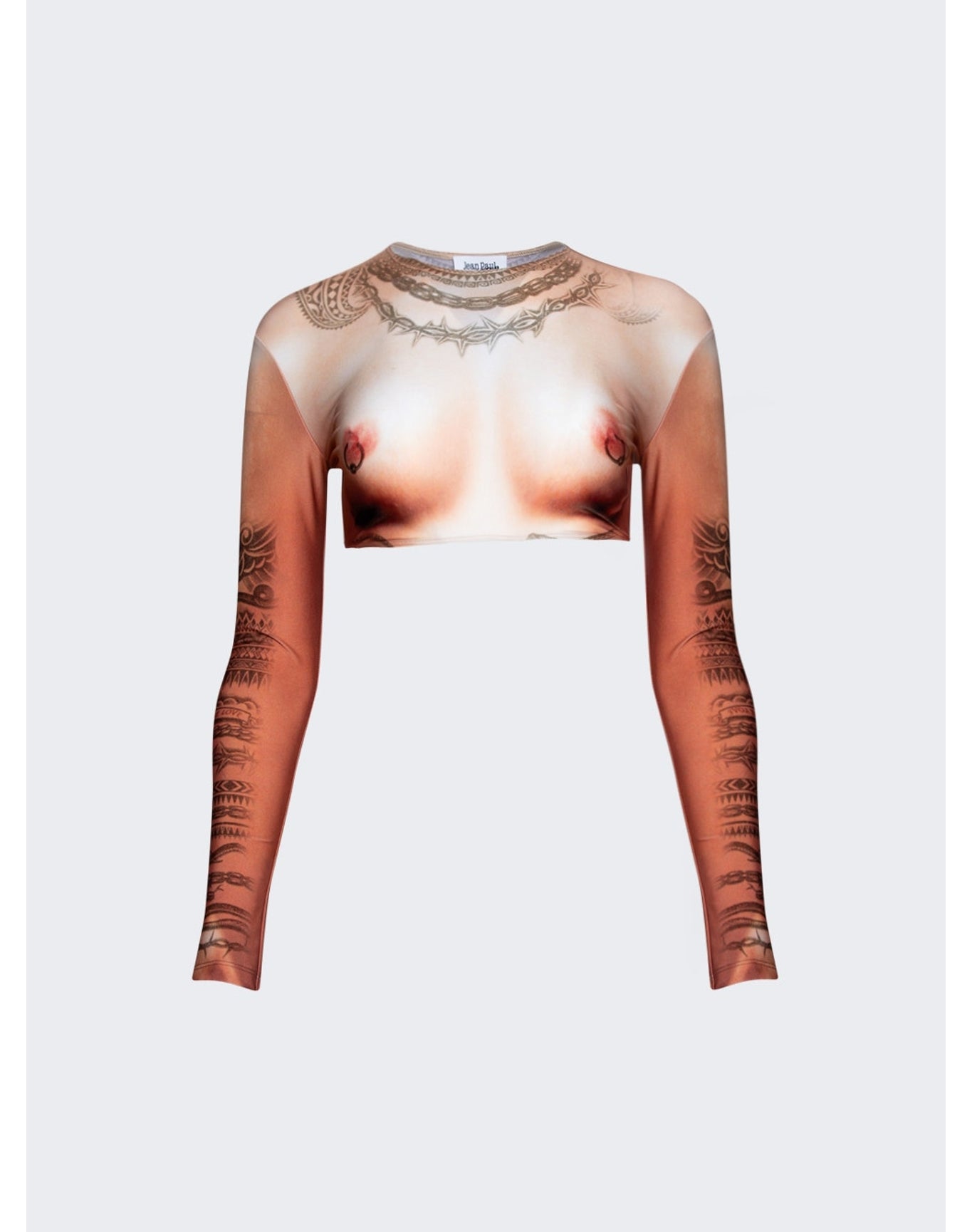 Jean Paul Gaultier | Women | Long Sleeves Corps Top | Light Nude