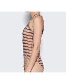 Jean Paul Gaultier | Women | Mariniere Tattoo Bodysuit | Nude x Blue