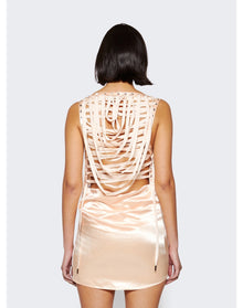 Jean Paul Gaultier | Women | Satin Dress | Salmon Pink