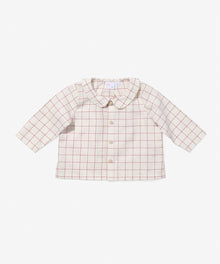 Boys | Jefferson Baby Shirt | Red/Neutral