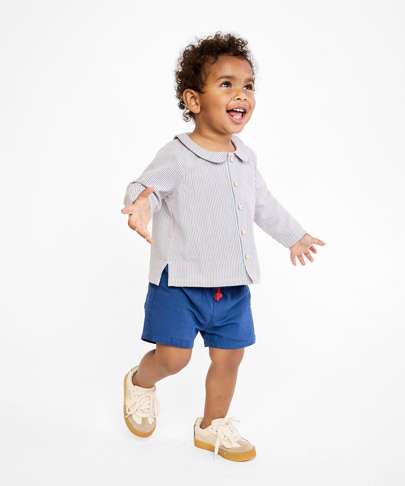 Boys | Jefferson Baby Shirt | Red/Blue/Multi