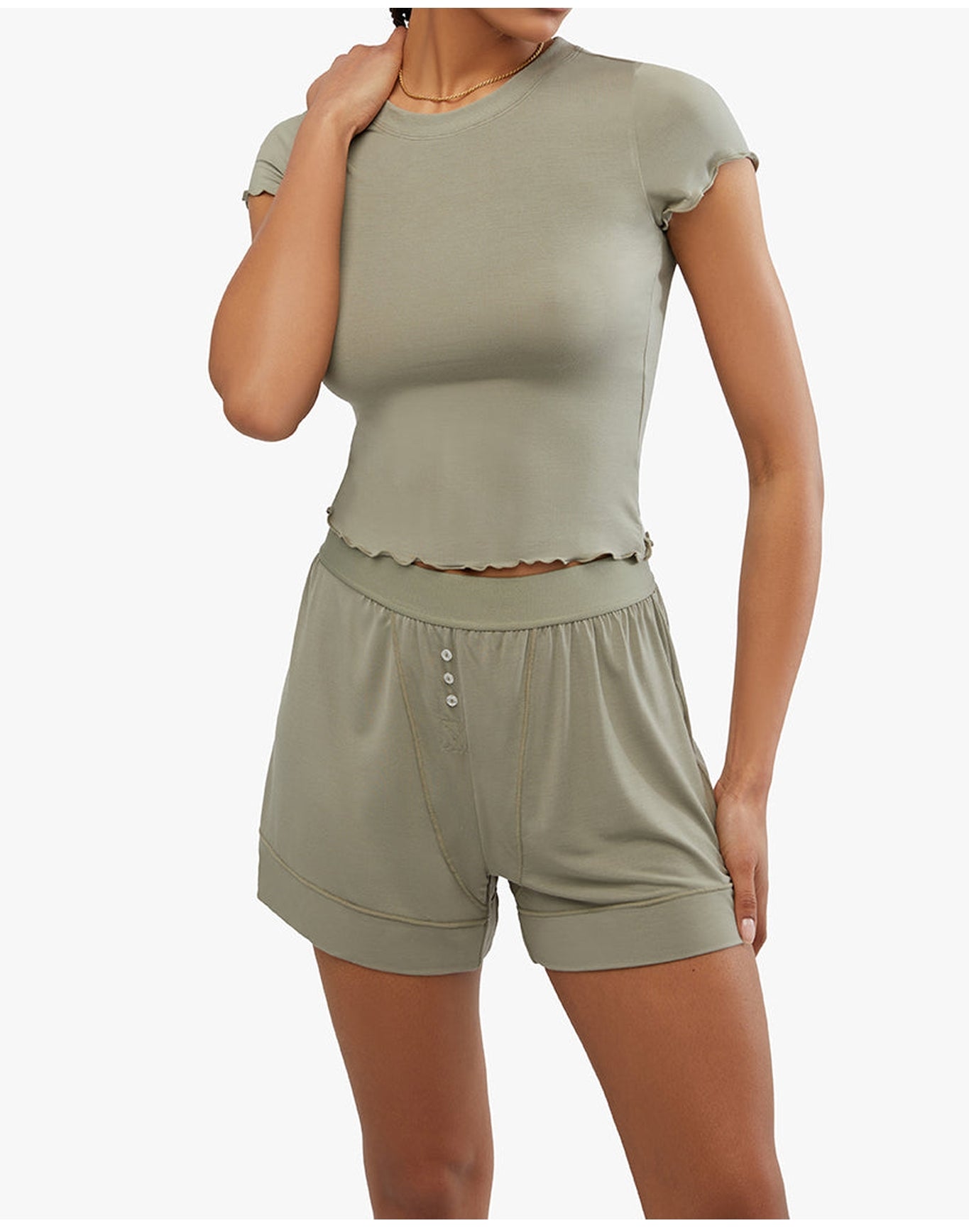 Jersey Boxer Short | Dark Sage