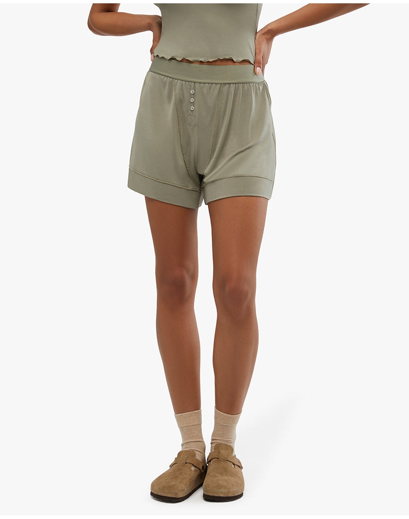 Jersey Boxer Short | Dark Sage